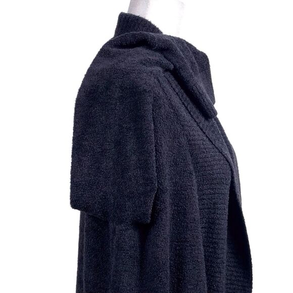 Barefoot Dreams CozyChic Lite Circle Cardigan Size Medium Black 423 - Picture 9 of 16